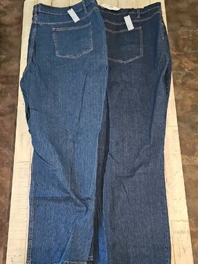 2 Venezia Light And Dark Blue Denim Jeans